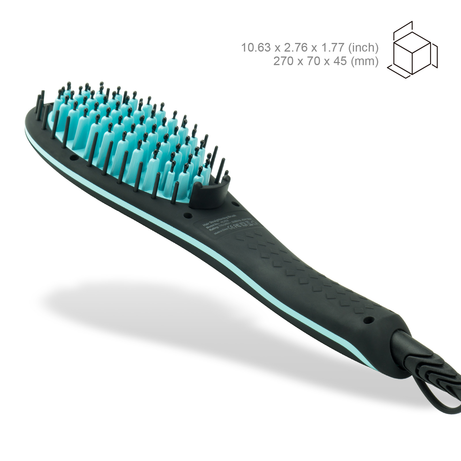 Apalus Ceramic Hair Straightening Brush Black