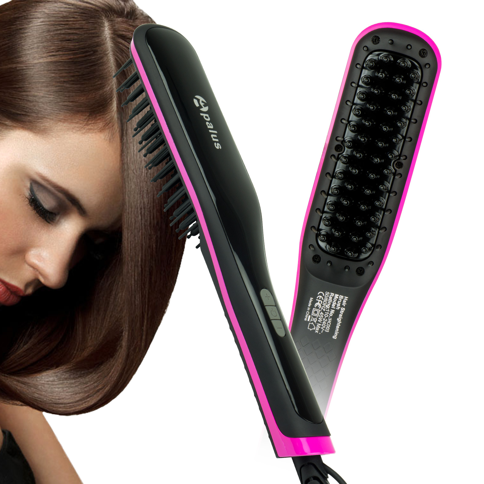 Apalus® Ceramic Hair Straightening Brush HC003