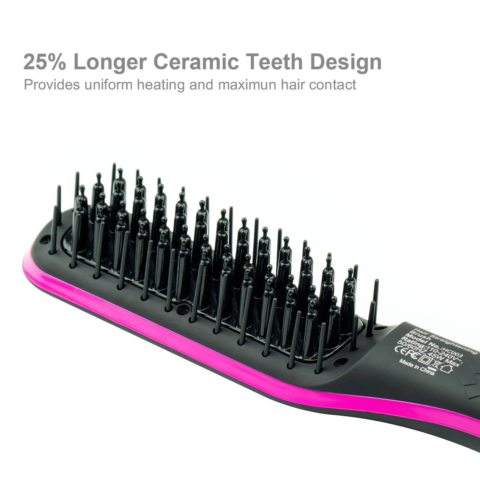 Apalus® Ceramic Hair Straightening Brush HC003