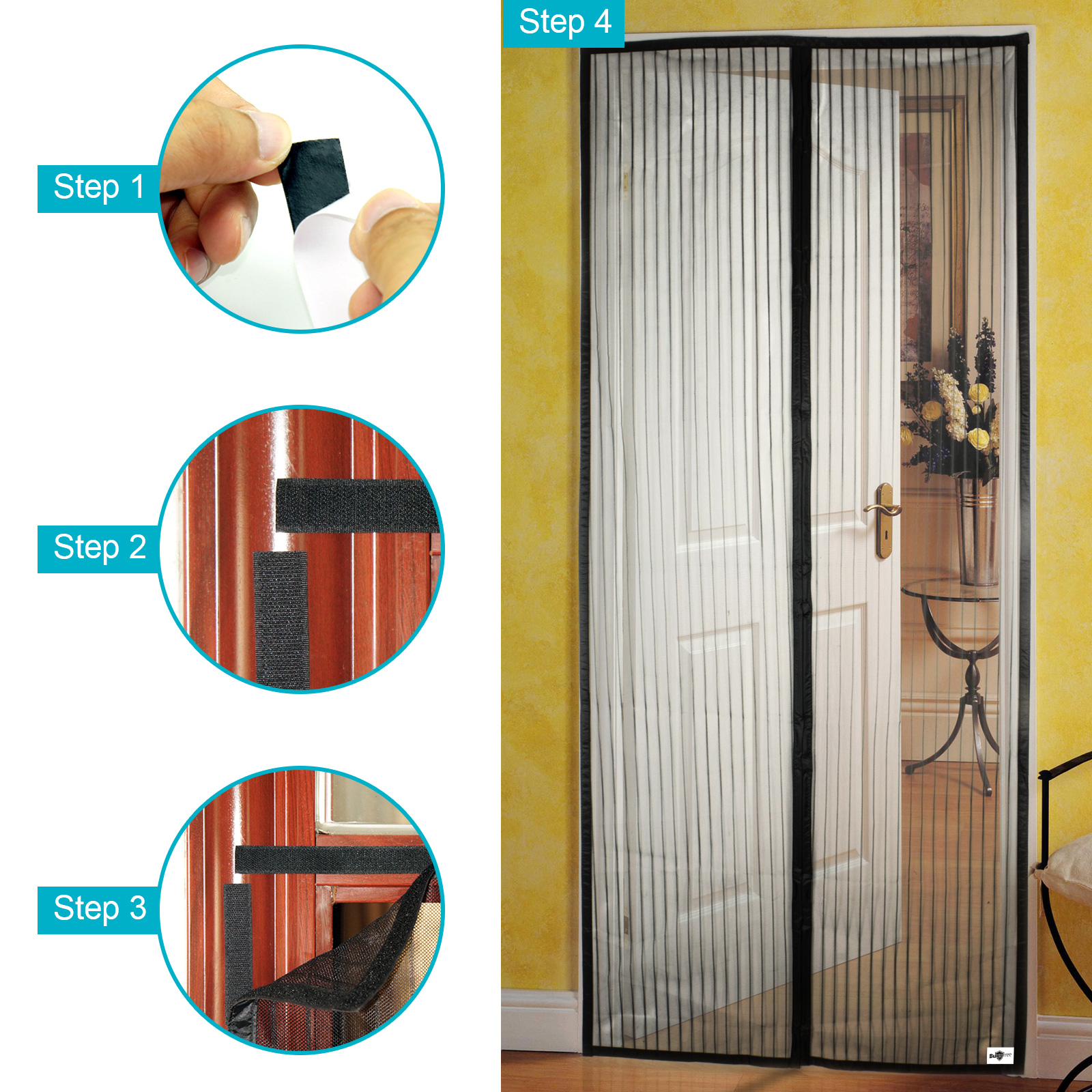 Magnetic Anti Mosquito Mesh Fly Curtain Apalus Magnetic Screen Door 